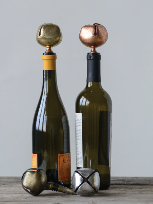 Metal Jingle Bell Bottle Stopper