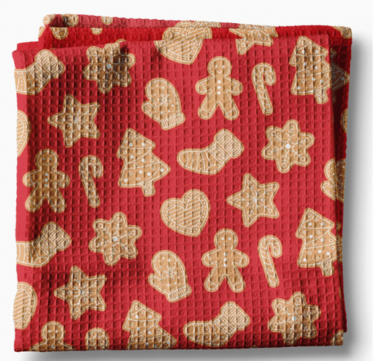 Christmas Baking Towel Waffle Weave
