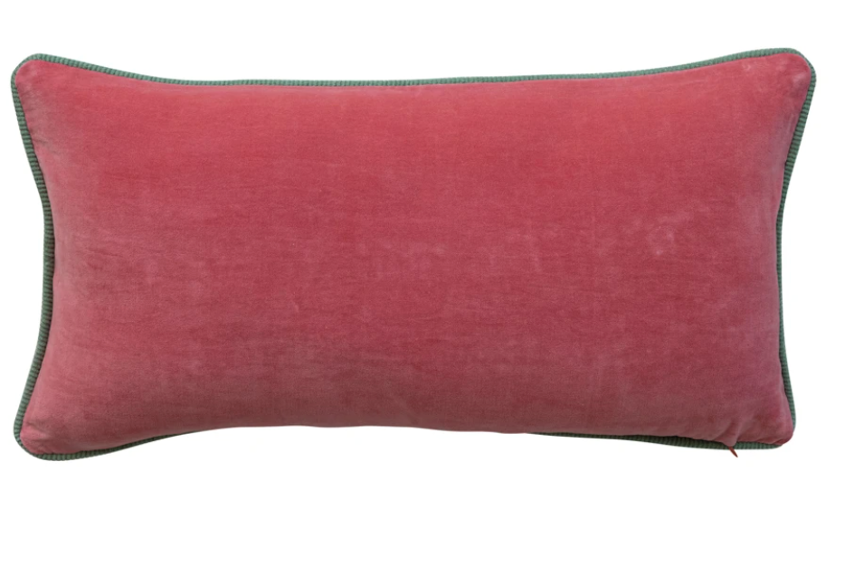 Santa's Reindeer Lumbar Pillow