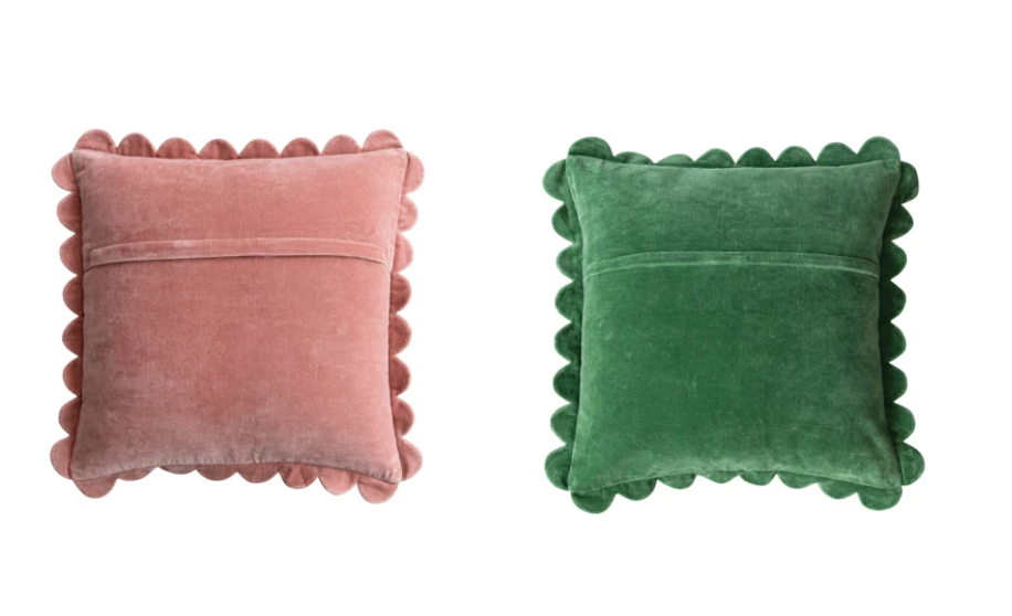Christmas Scalloped 20" Pillow