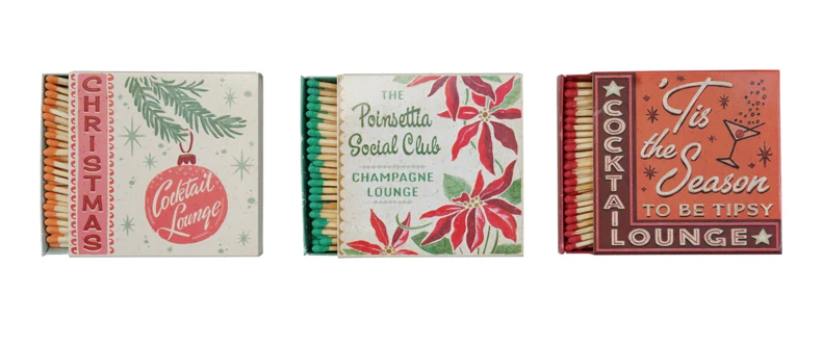 Christmas Cocktail Lounge Matchbox