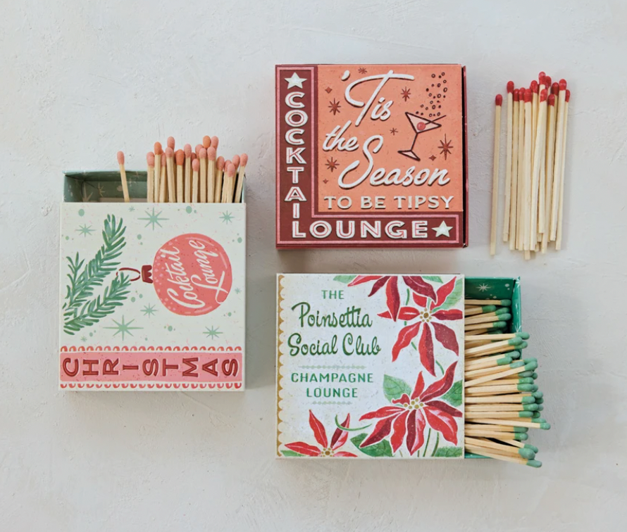 Christmas Cocktail Lounge Matchbox