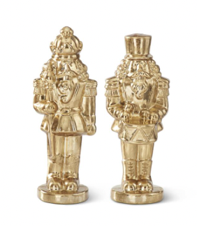 Gold Glass Soldiers w/ Drum