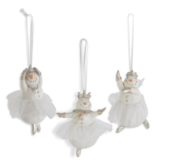 Glittered Snow Lady Ballerinas with Tutu