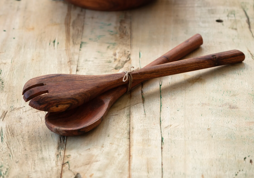 Wooden Server Spoons (Set of 2)