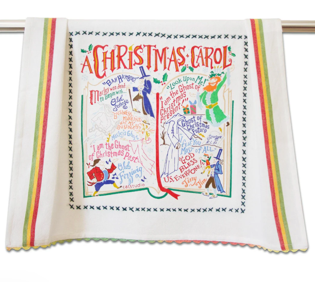 A Christmas Carol Tea Towel