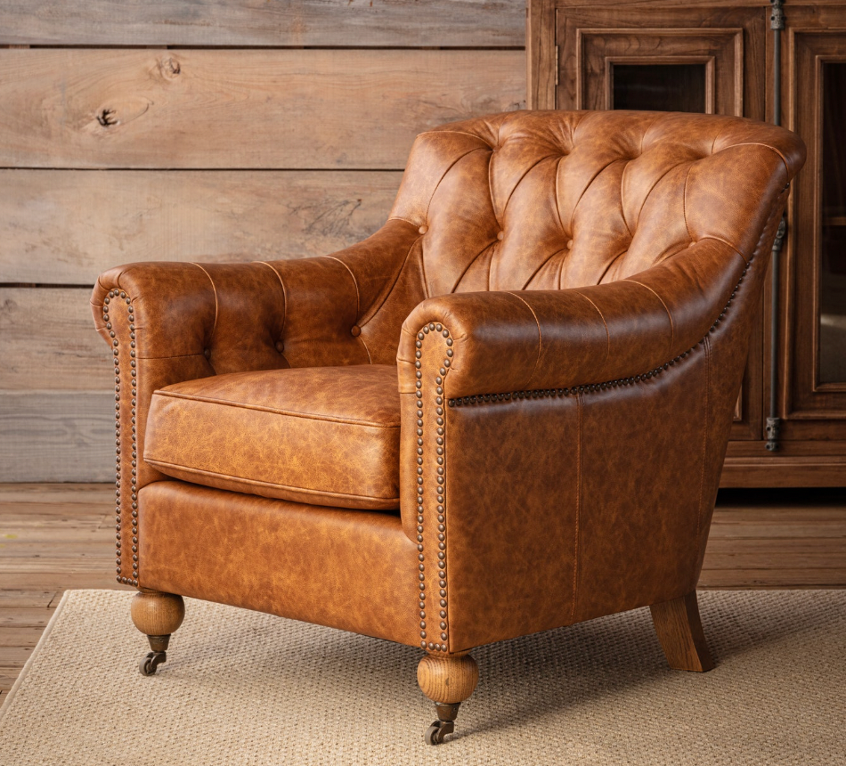 Grand Oaks Leon Leather Arm Chair
