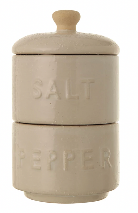 Salt and Pepper Pots with Lid