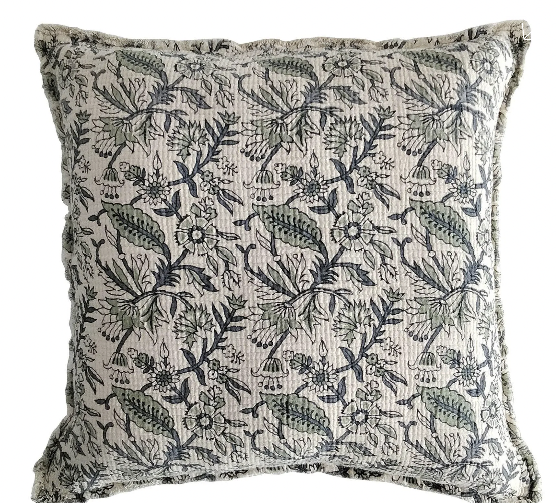 Botanical Print Pillow 26"