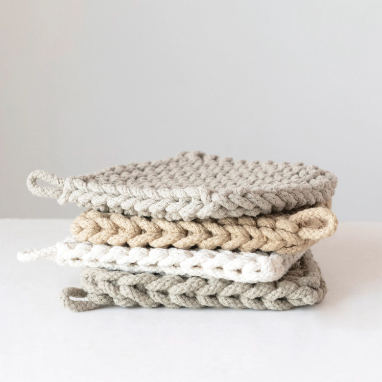 Cotton Crocheted Pot Holder