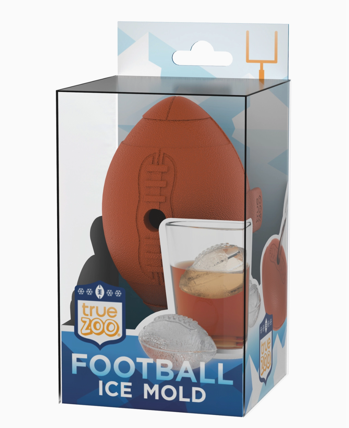 Silicone 3.25" Football Ice Cube Mold