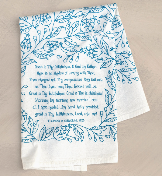 Great is Thy Faithfulness Tea Towel
