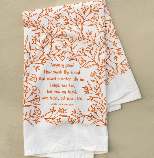 Amazing Grace Tea Towel