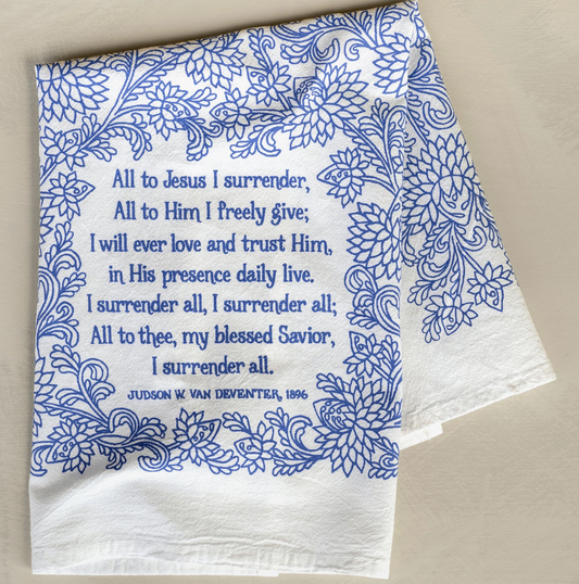 I Surrender All Tea Towel