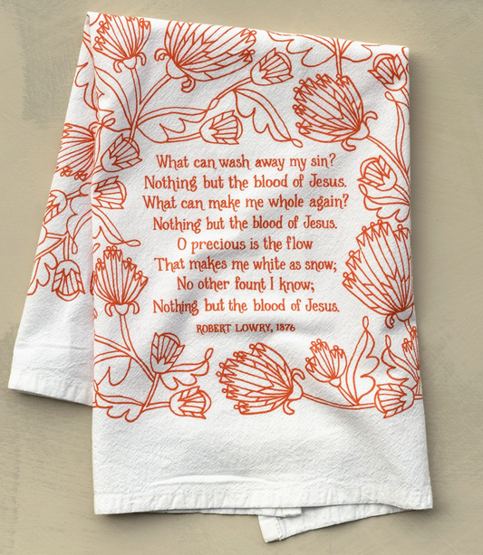 Nothing But the Blood Tea Towel