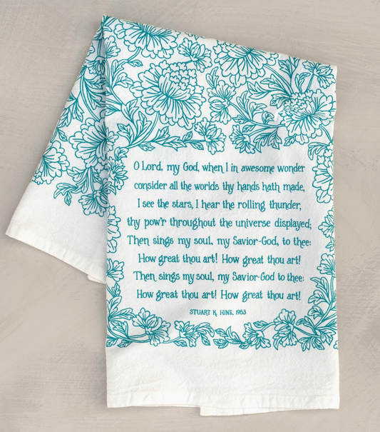How Great Thou Art Tea Towel