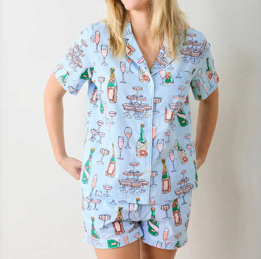 Champagne Tower-Short PJ Set