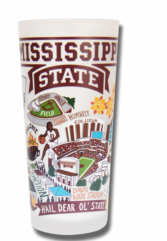 Mississippi State Drinking Glass