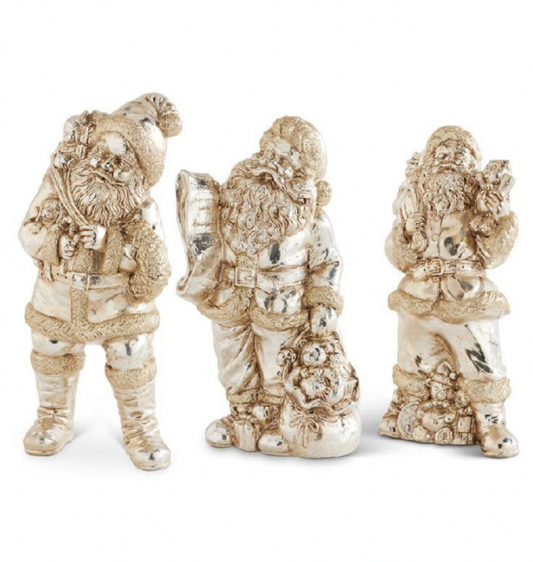 10" Vintage Santa Figurines