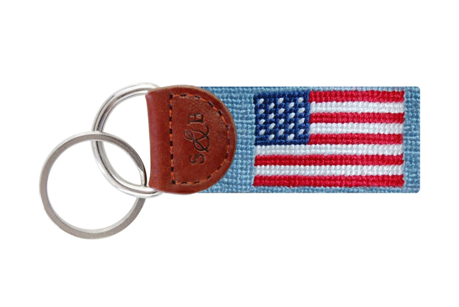 American Flag Key Fobs