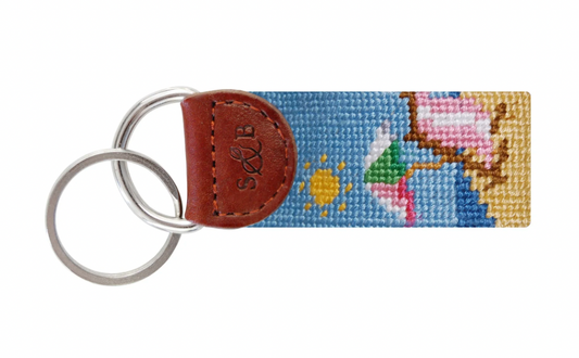 Beach Scene Key Fob