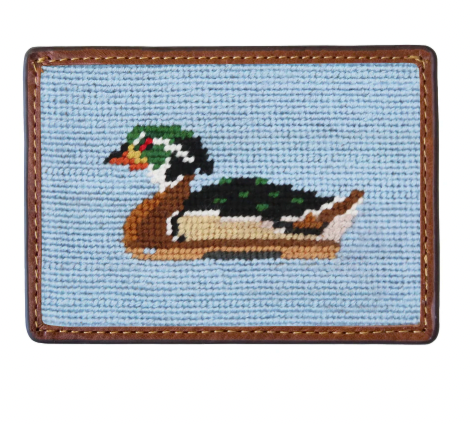 Wood Duck Decoy Credit Card Wallet
