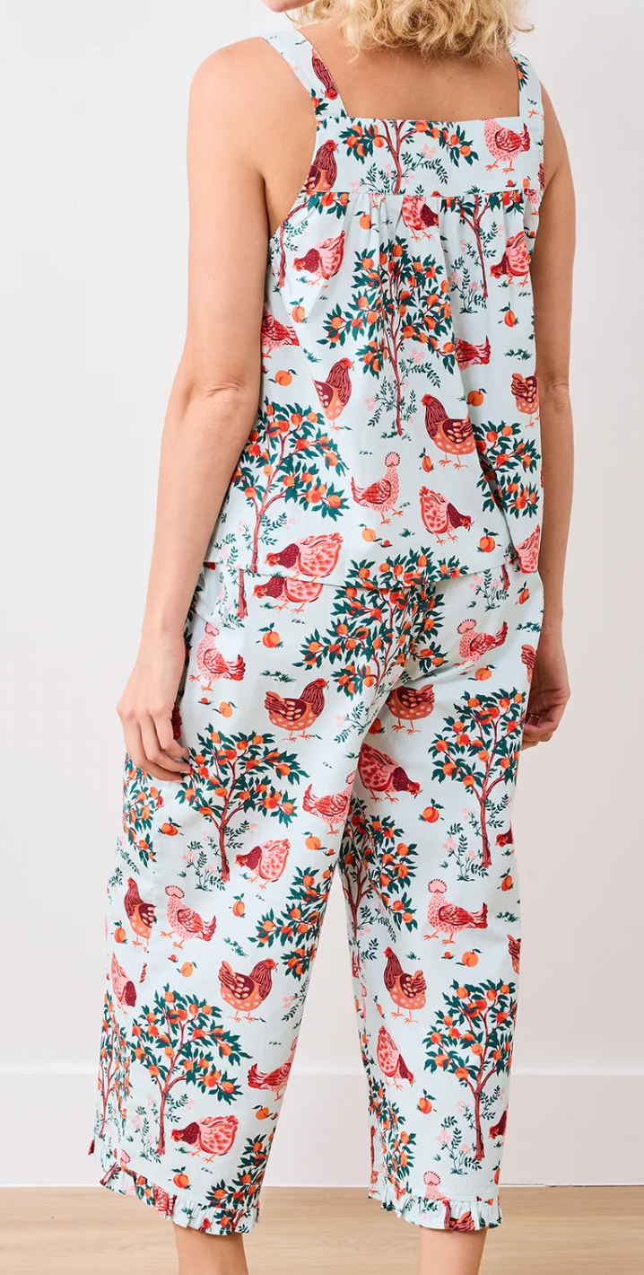 Hen House- Back to Bed Cropped Pant Set
