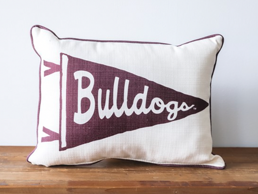Bulldogs Pennant Pillow