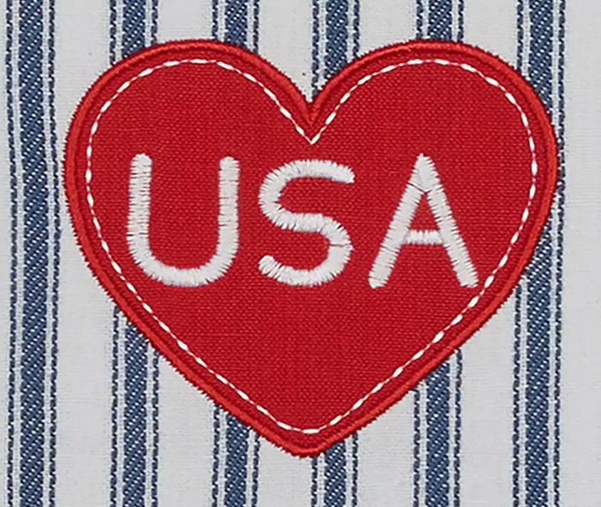 Americana Heart Towel
