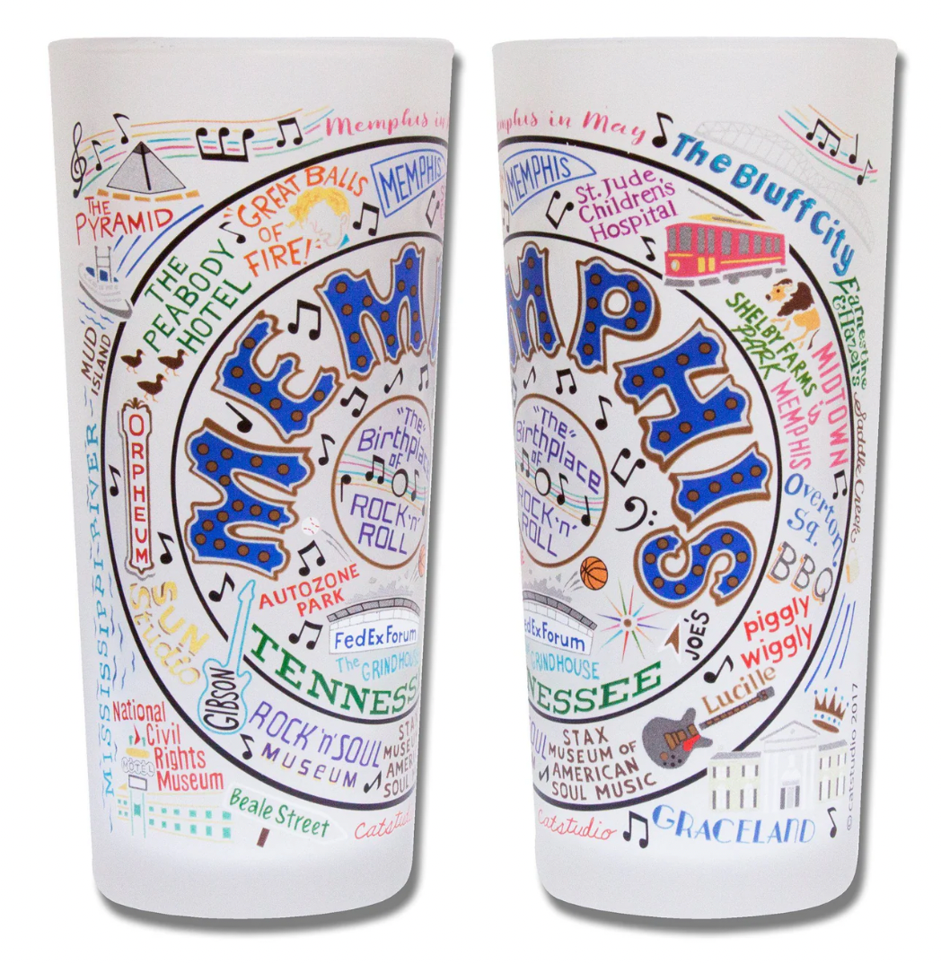 Memphis Drinking Glass