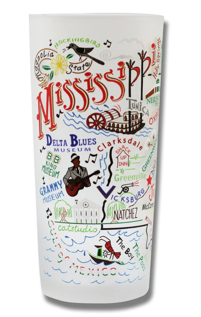 Mississippi Drinking Glass