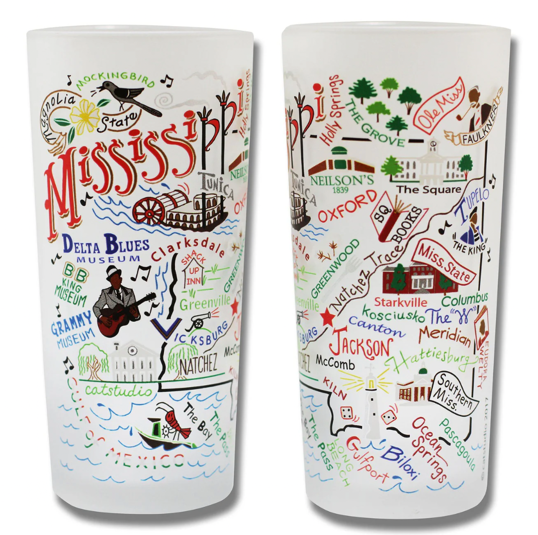 Mississippi Drinking Glass