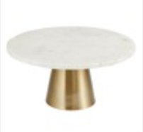 Brass & Marble Cake Stand