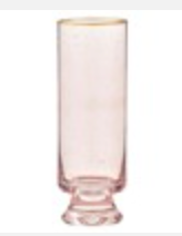 Blush Gold Rim Champagne Glass