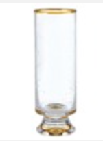 Gold Rim Champagne Glass