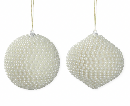 White Pearl Ornaments