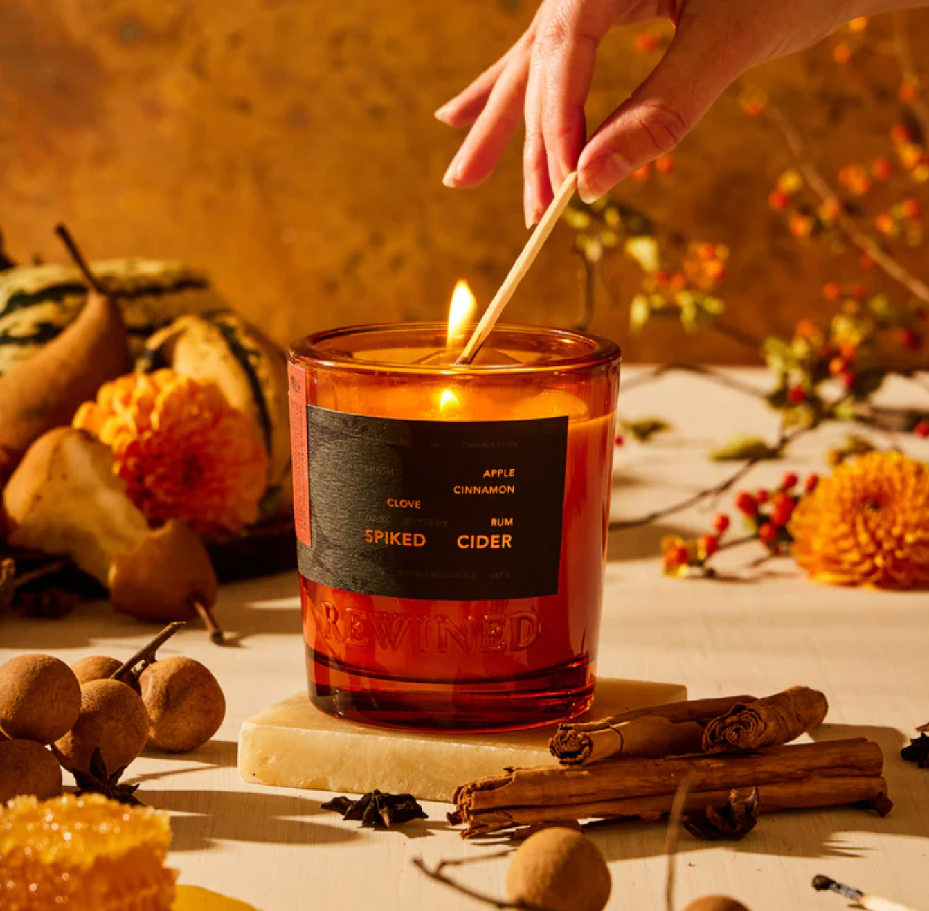 Spiked Cider Candles
