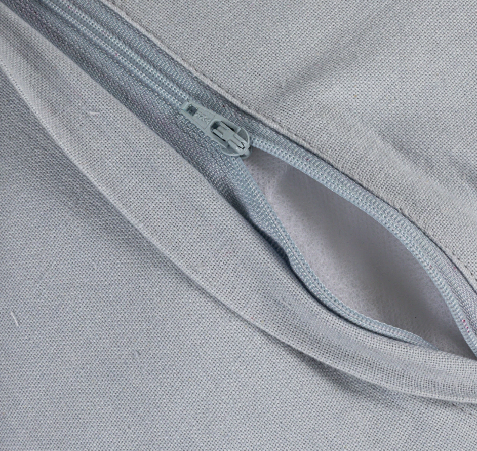 Ruffled Edge Blue Pillow 20"
