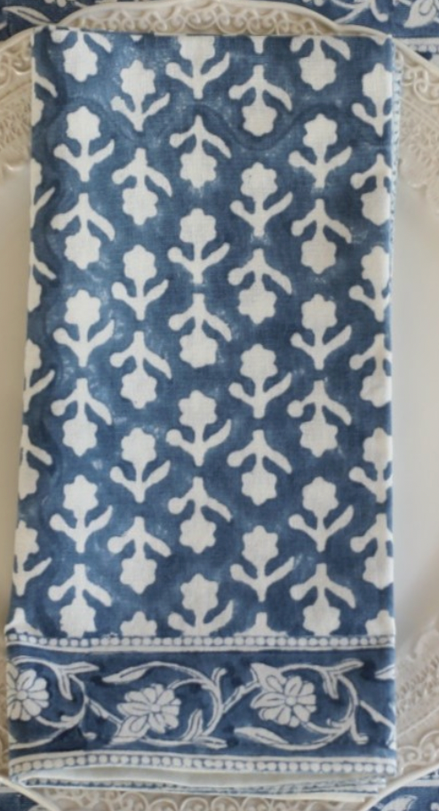 Block Printed Table Napkins Set of 4