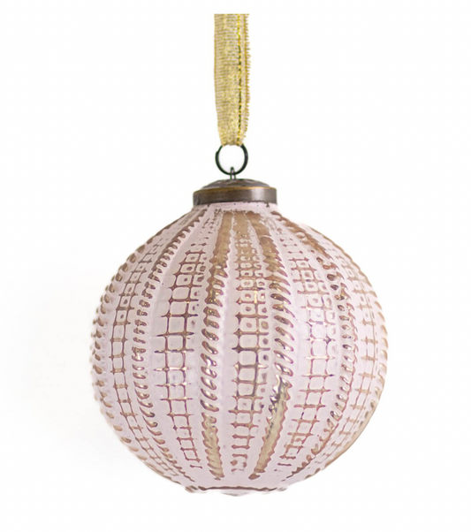 Tivoli Glass Ornament- Blush