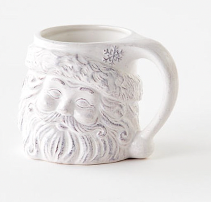 White Santa Ceramic Mug