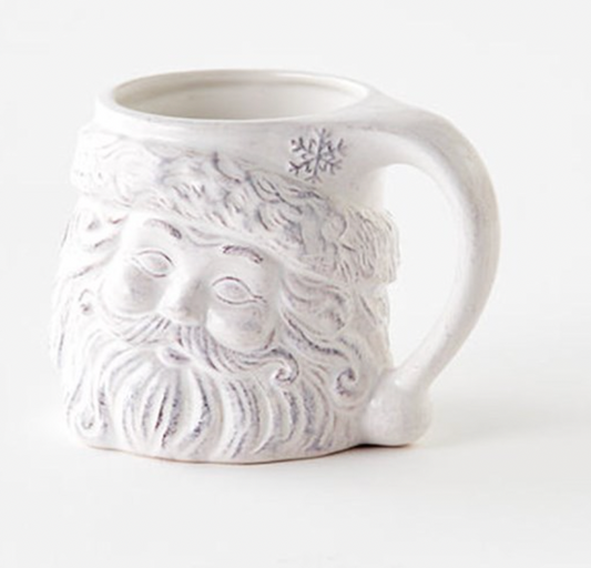 White Santa Ceramic Mug