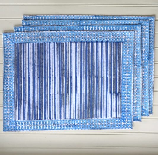 Block Printed Placemats (Set of 4)