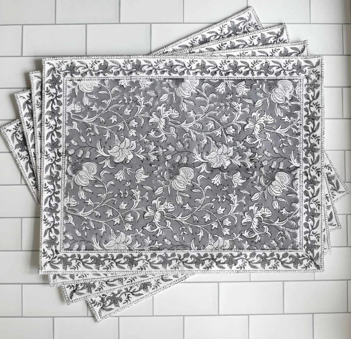 Block Printed Placemats (Set of 4)