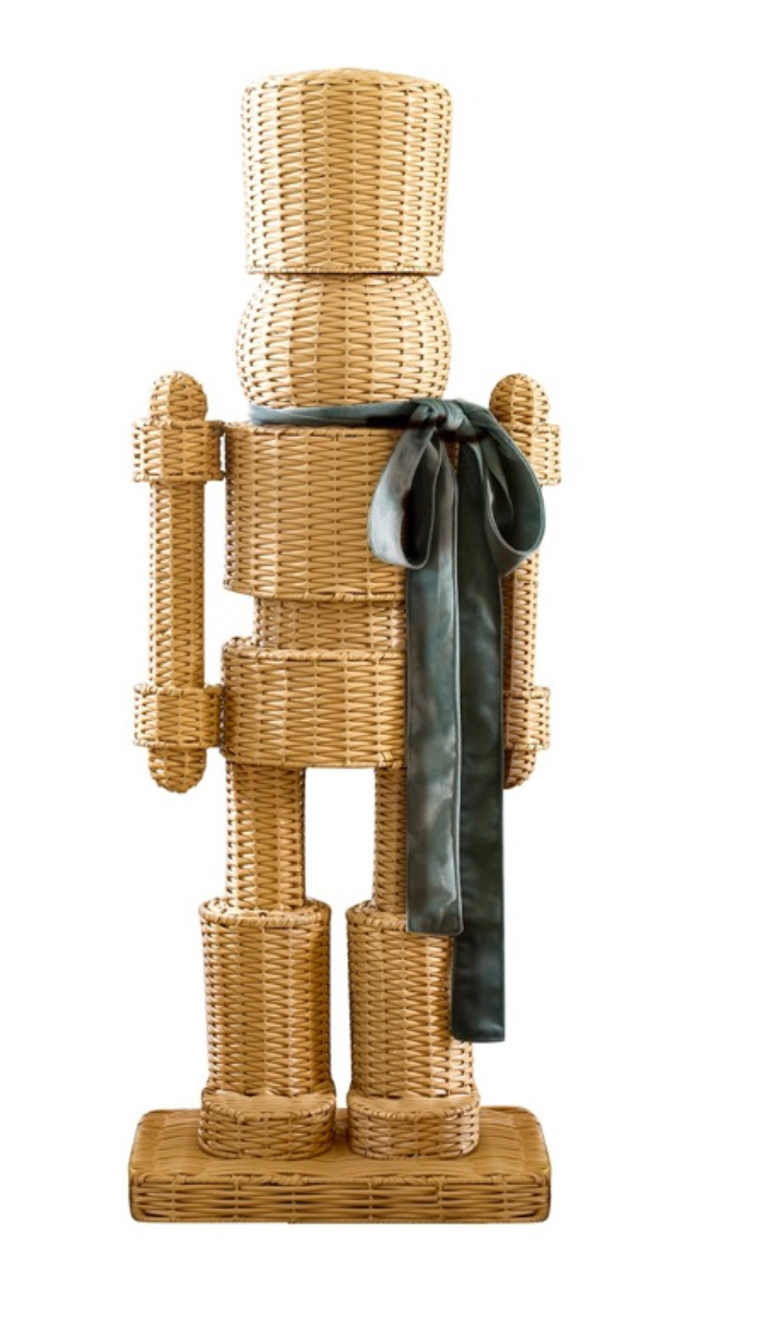 Wicker Nutcracker- Green