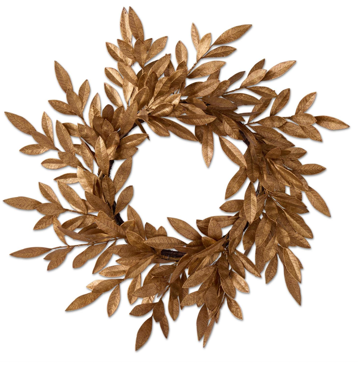 29" Gold Magnolia Leaf Wreath