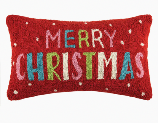 Merry Christmas Hook Pillow