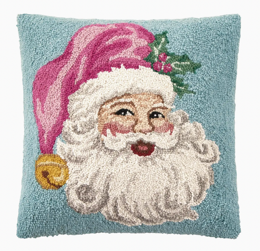 Retro Pink Santa Hook Pillow