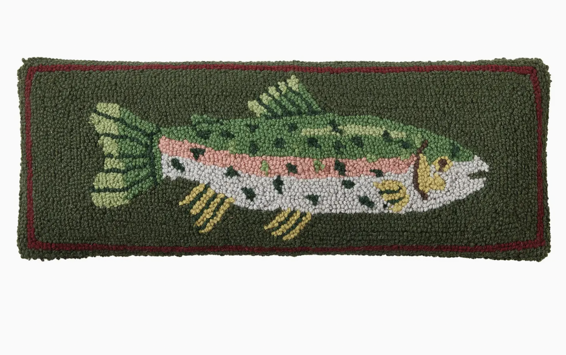Camp Wandawega Trout Hook Pillow