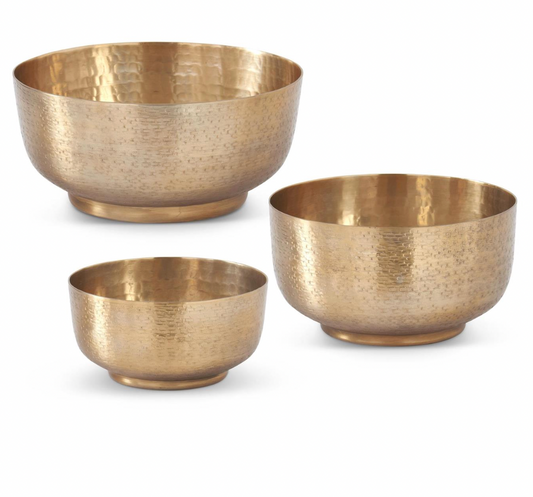 Antiqued Gold Footed Bowl
